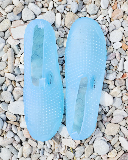 jelly slippers - blue